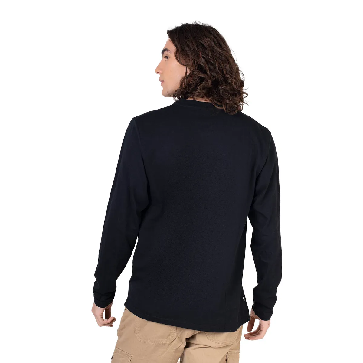 LENGA - Polera Hombre Manga Larga con Botones Queule