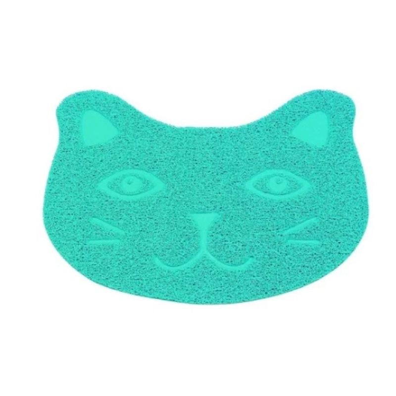 GENERICO - Alfombra Antideslizante Mascotas Perro Gato 262139 Azul