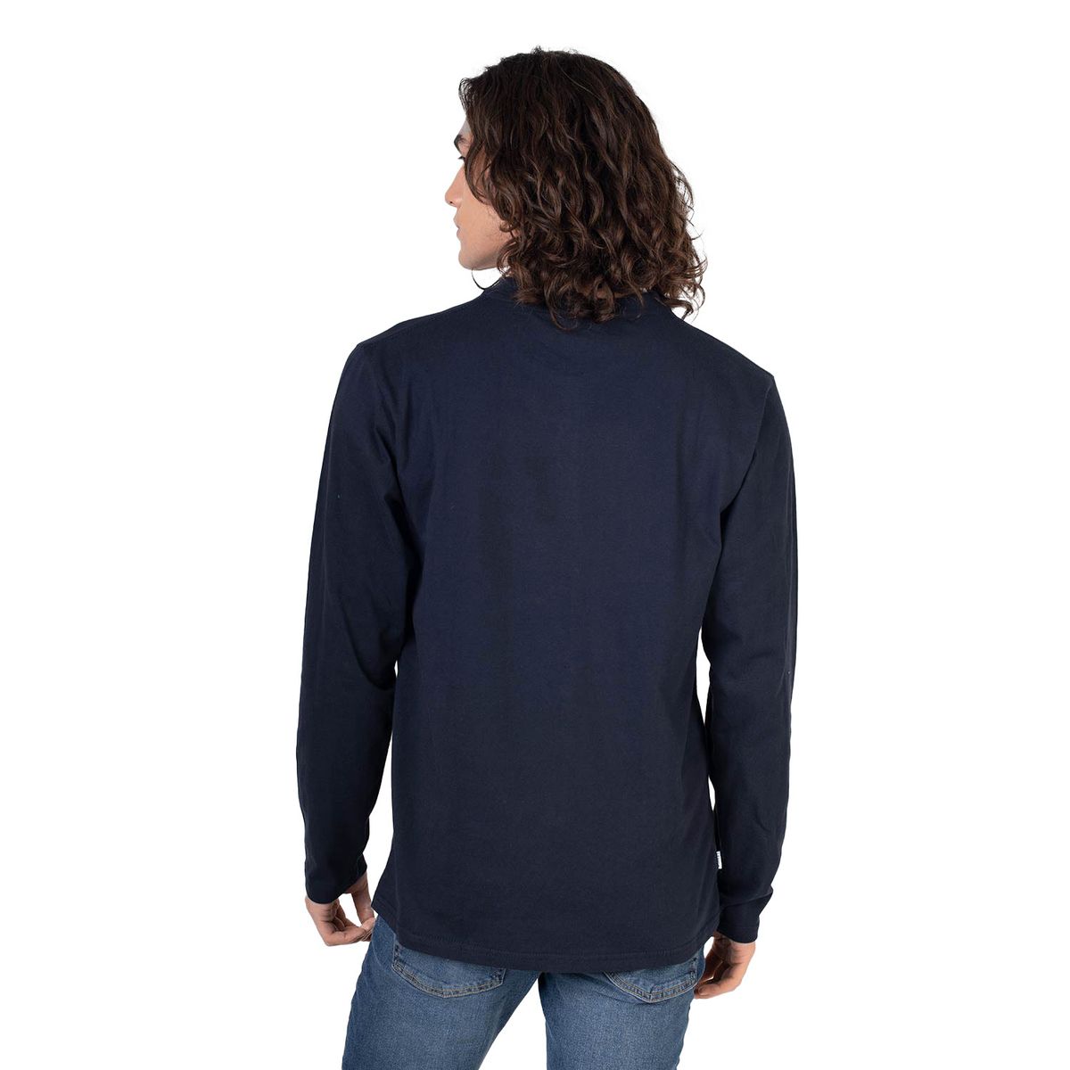 LENGA - Polera Hombre Manga Larga con Botones Queule