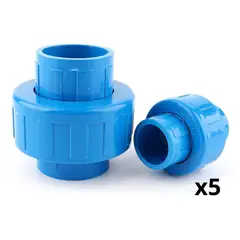 GENERICO - Union Americana PVC 20mm Pack 5 Unidades