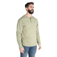 LENGA - Polera Hombre Manga Larga con Botones Queule
