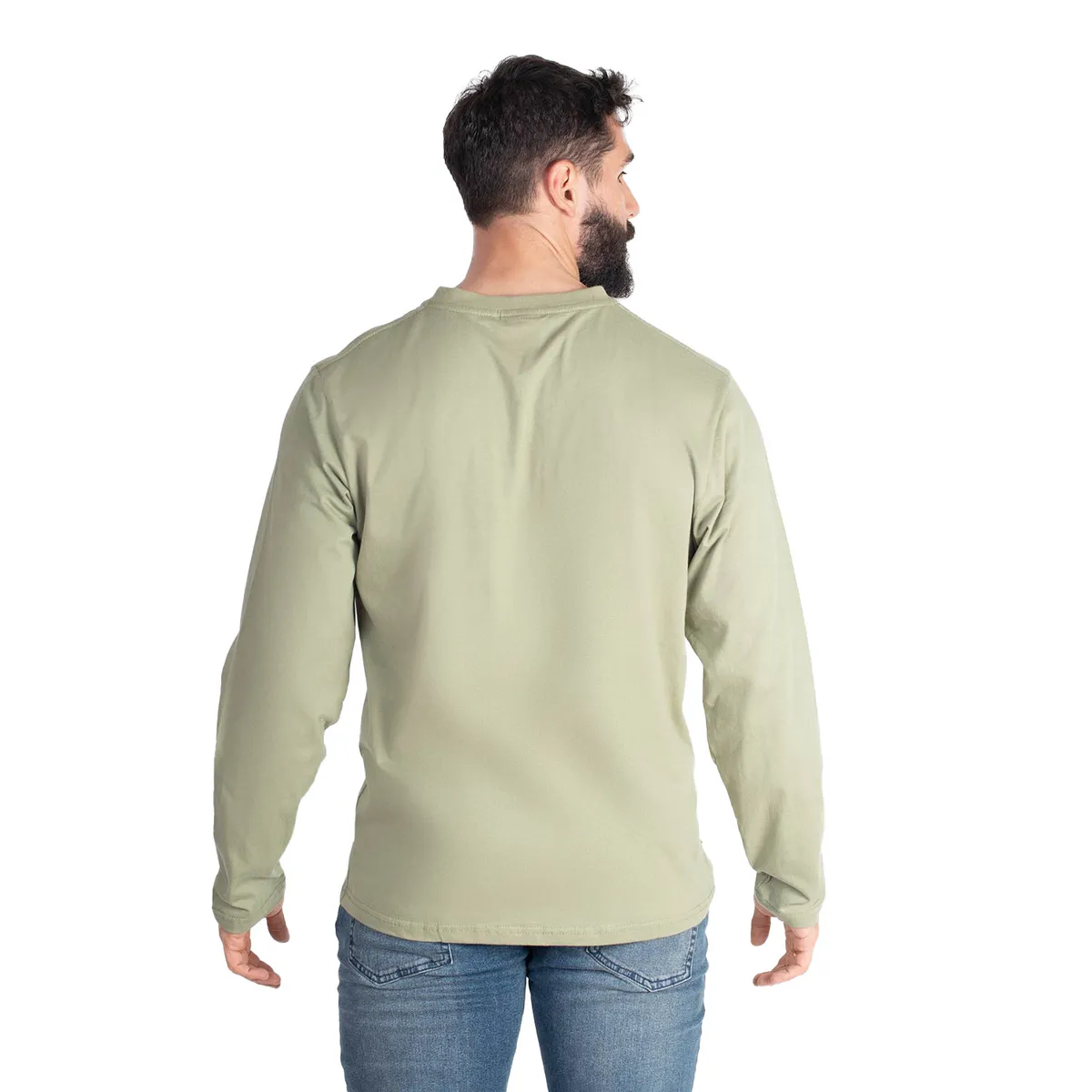 LENGA - Polera Hombre Manga Larga con Botones Queule