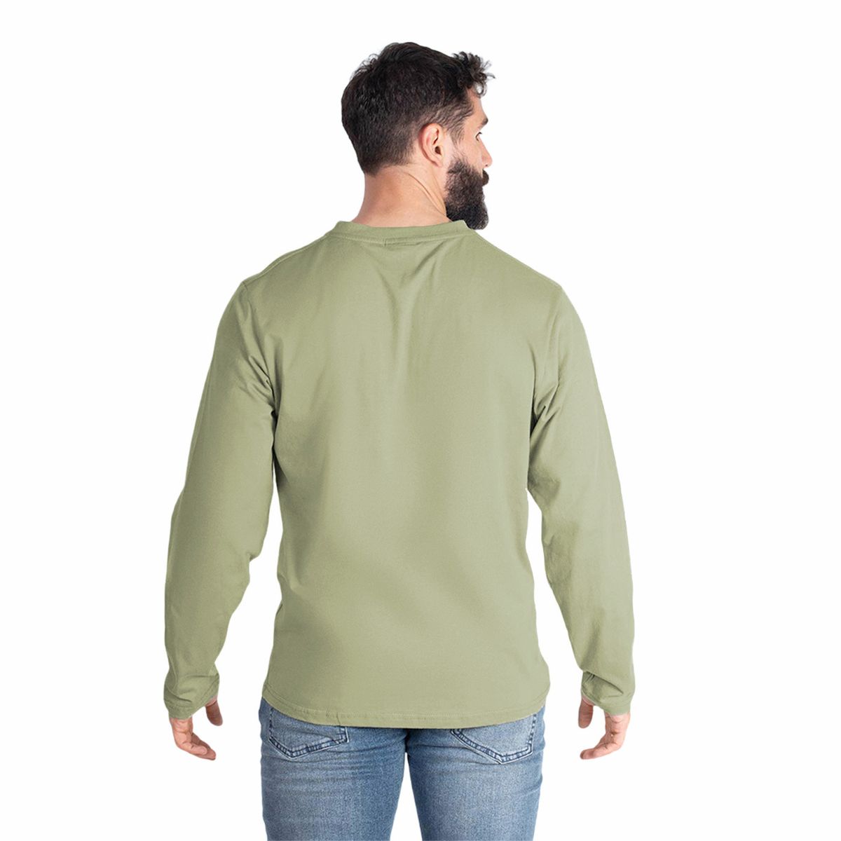 LENGA - Polera Hombre Manga Larga con Botones Queule