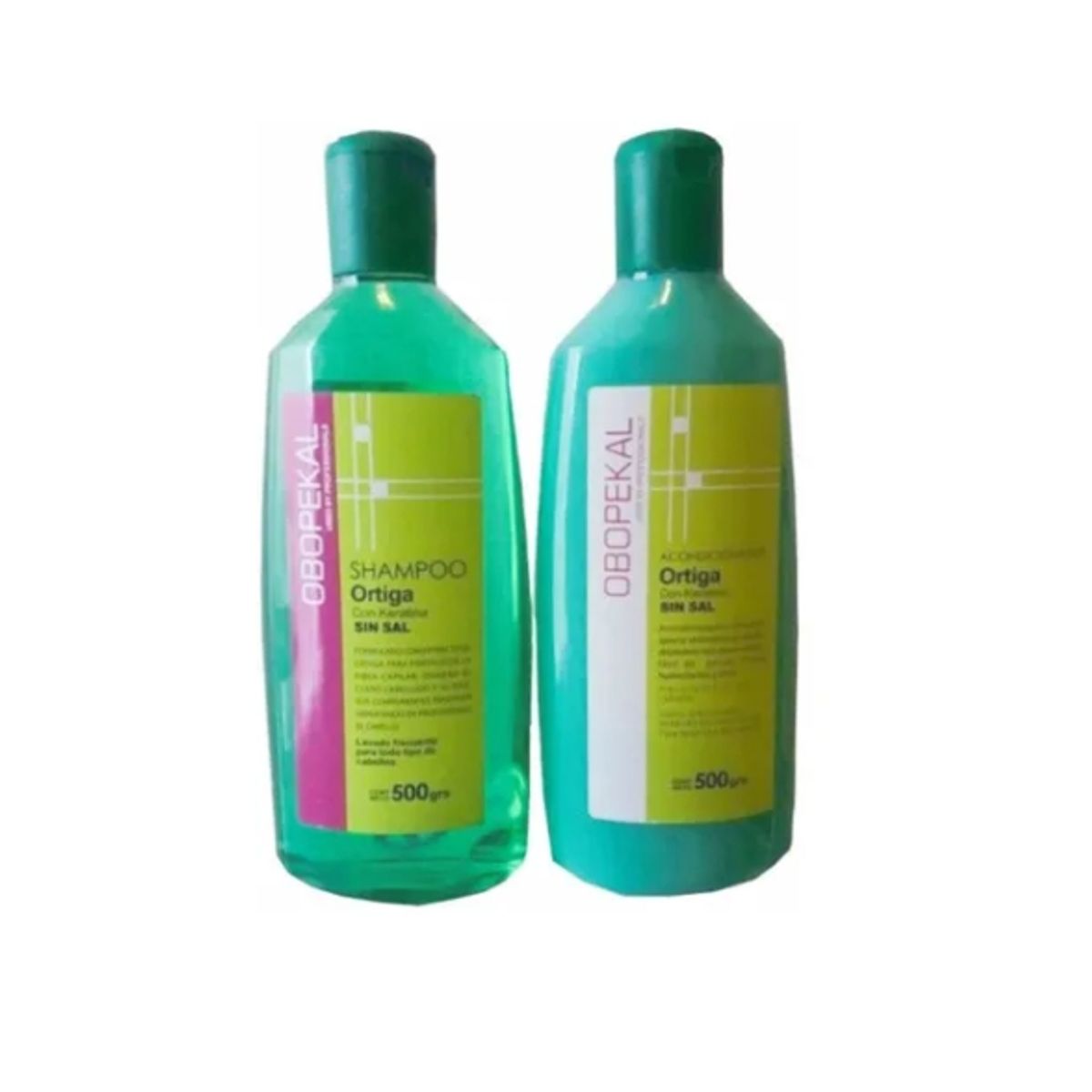 GENERICO - Pack Shampoo  Acondicionador Ortiga 500g Obopekal.-