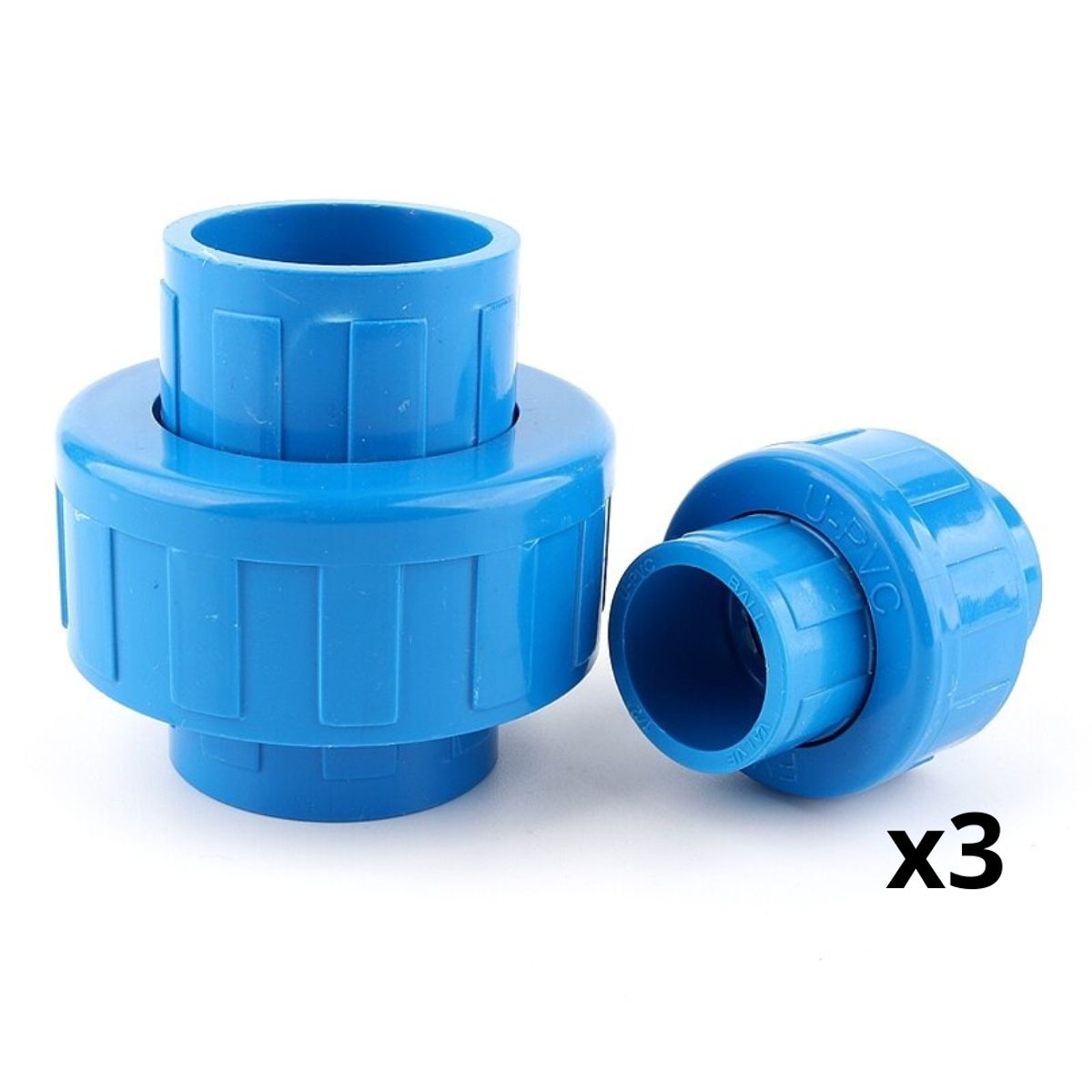 GENERICO - Union Americana PVC 50mm Pack 3 Unidades