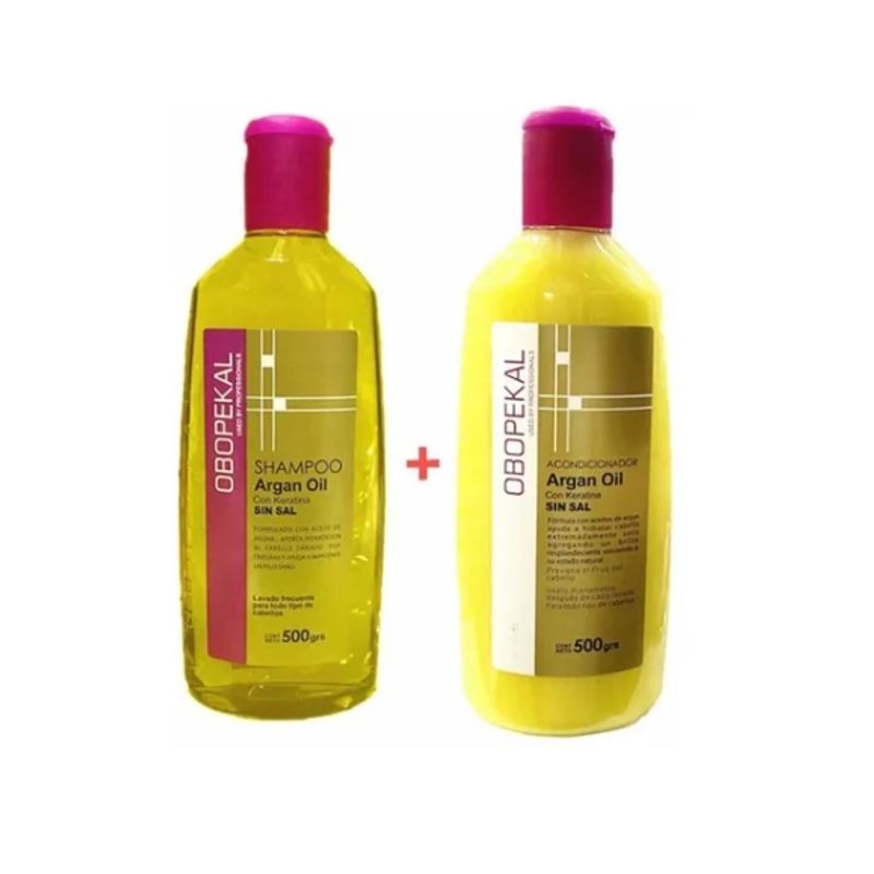 GENERICO - Shampoo  Acondicionador Argan Con Keratina Obopekal 500gr.-