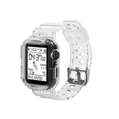 GENERICO - Correa transparente silicona para Apple Watch 42-44mm