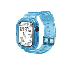 GENERICO - Correa azul transparente silicona para Apple Watch 38-40mm