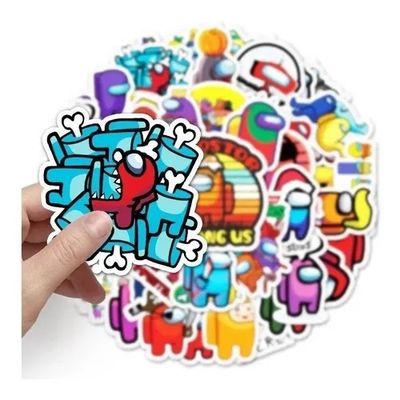 Imagen 2 del producto 50 Stickers Among Us - Etiquetas Autoadhesivas