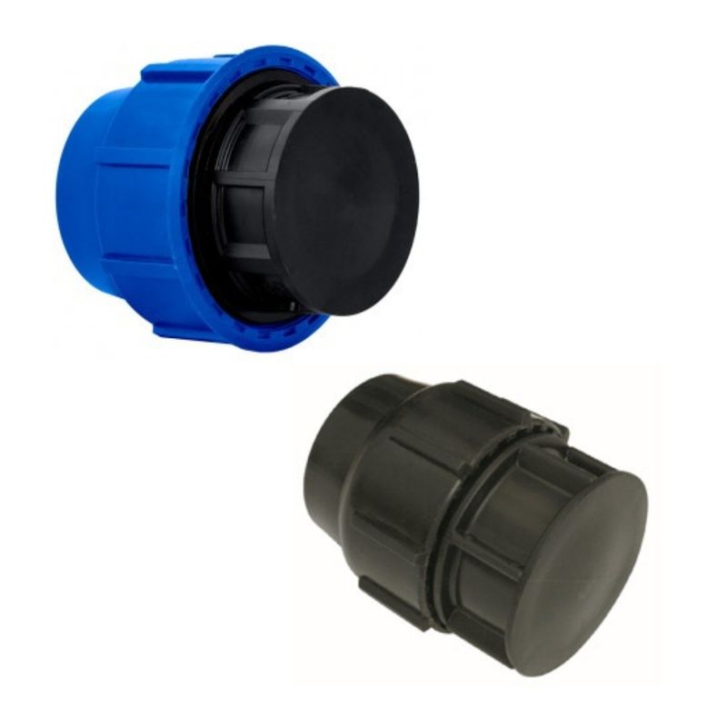 GENERICO - Tapon HDPE  40mm Compresion Riego