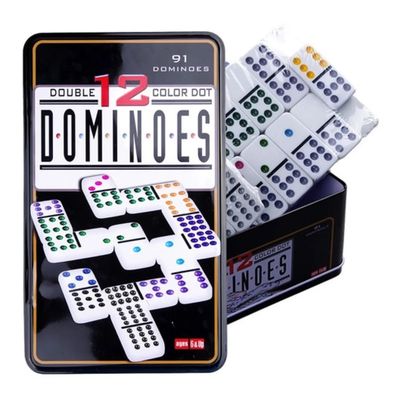 Imagen 2 del producto Juego De Domino 91 Piezas Doble 12 Dominoes Juego De Mesa.