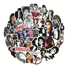 GARSIL - 50 Stickers Michael Jackson - Etiquetas Autoadhesivas