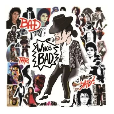 Imagen 2 del producto 50 Stickers Michael Jackson - Etiquetas Autoadhesivas