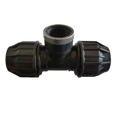 GENERICO - Tee HDPE HI 40mm x 1 1/4 Compresion Riego