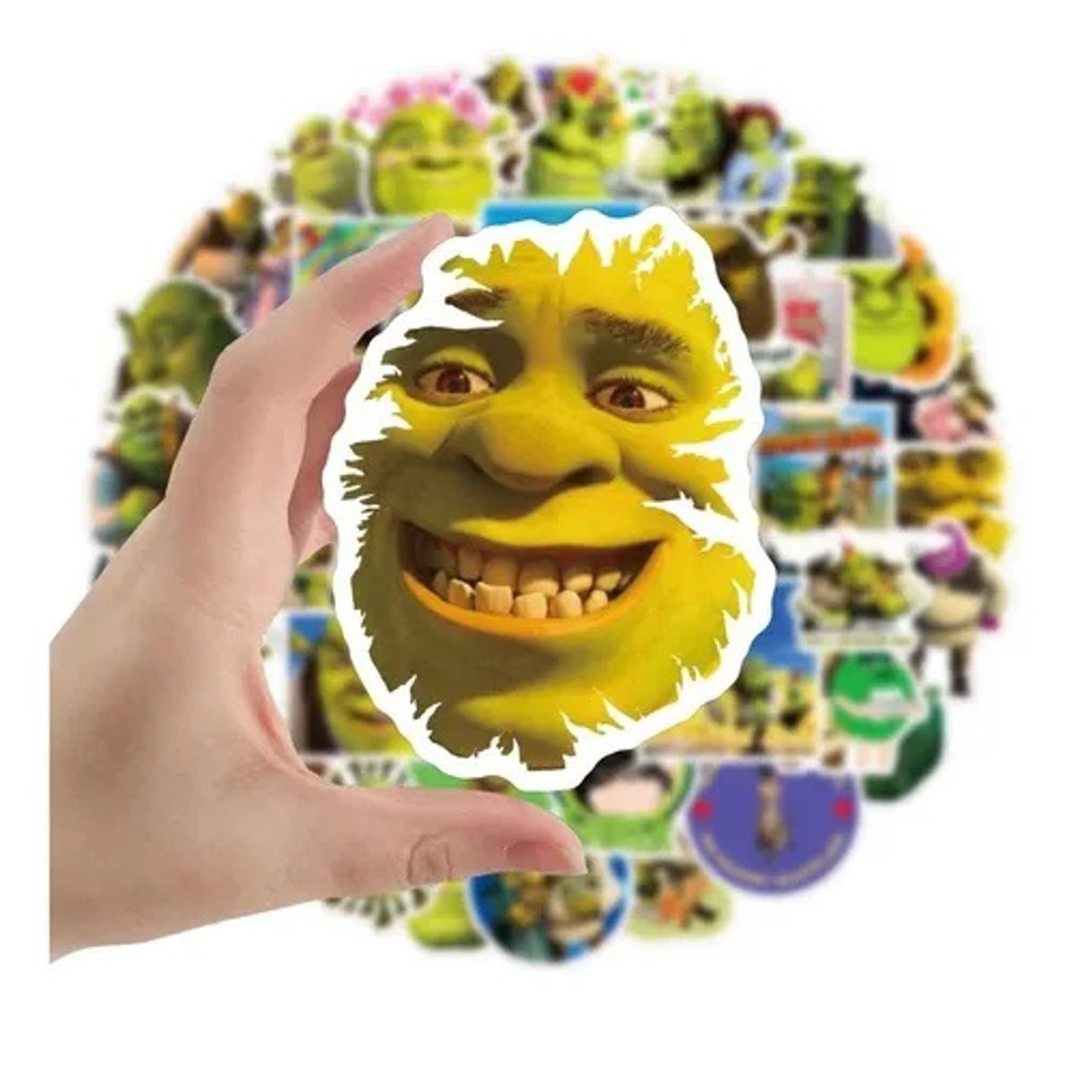 GARSIL - 50 Stickers Shrek - Etiquetas Autoadhesivas