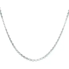 ANDREA COGGIOLA JOYAS - Cadena Eslabón 55cm Plata Fina 925