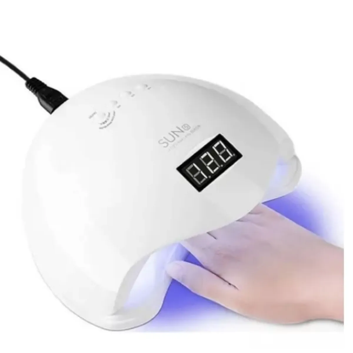 GENERICO - Lámpara Led Uv Sun5 48w + Maquina Torno De Uñas Manicure 2000