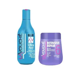 GENERICO - KIT MATIZADOR ULTRA AZUL MAS MASCARA REPARACION INTENSA LAVOUCHE