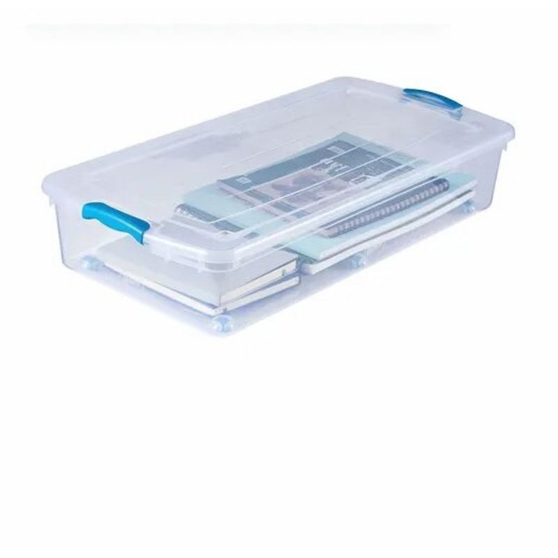 WENCO - Caja Organizadora 36 Litros Bajo Cama Plana
