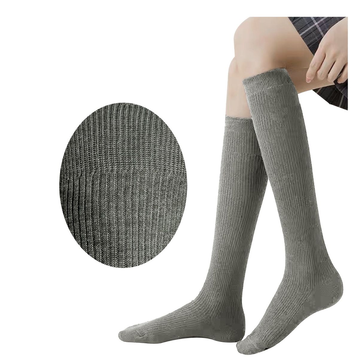 GARSIL - Calcetines De Colegio Para Niñas - Largos - Algodon - Escolar - Docena