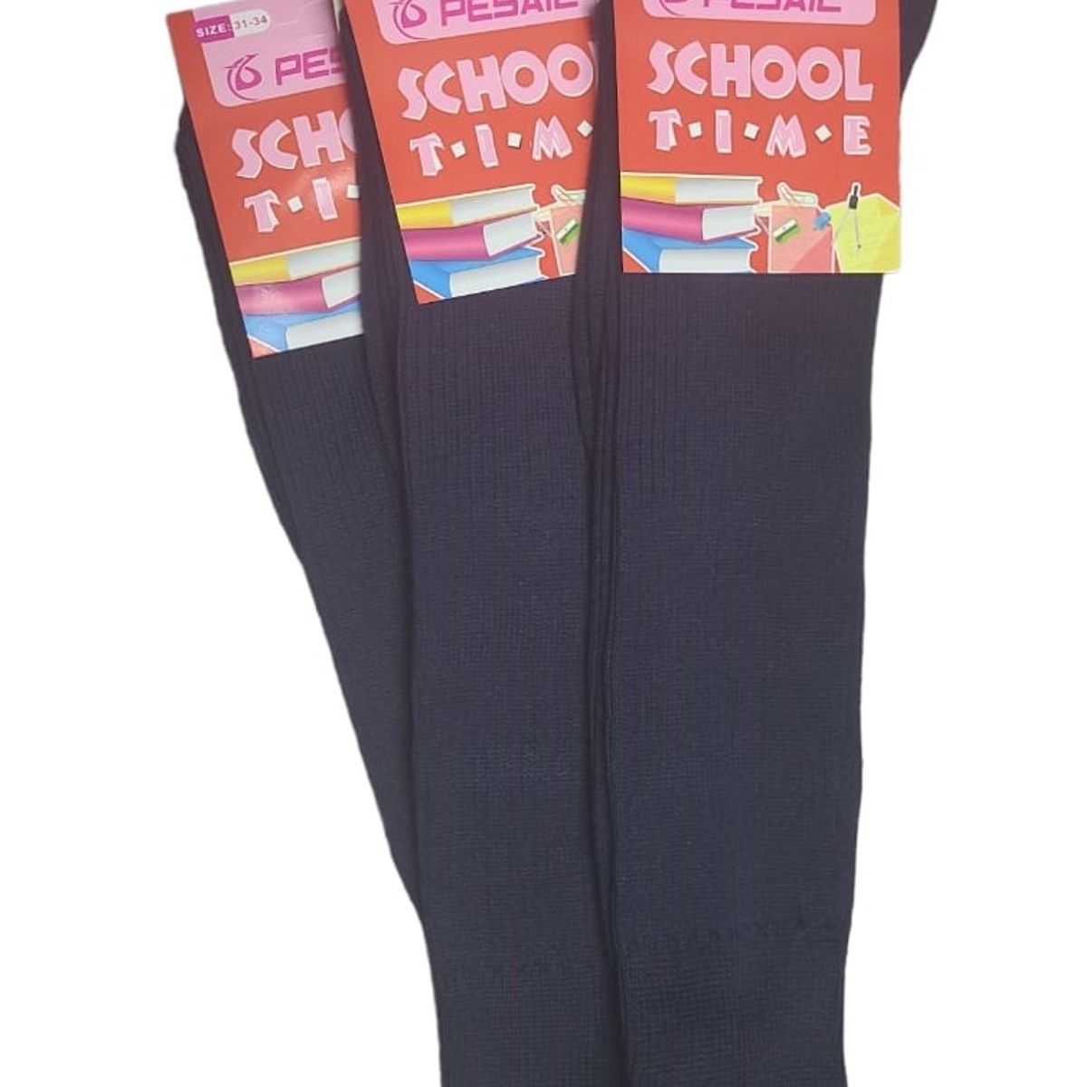 GARSIL - 3 Pares De Calcetines De Colegio Para Niñas - Largo Escolar - Algodon