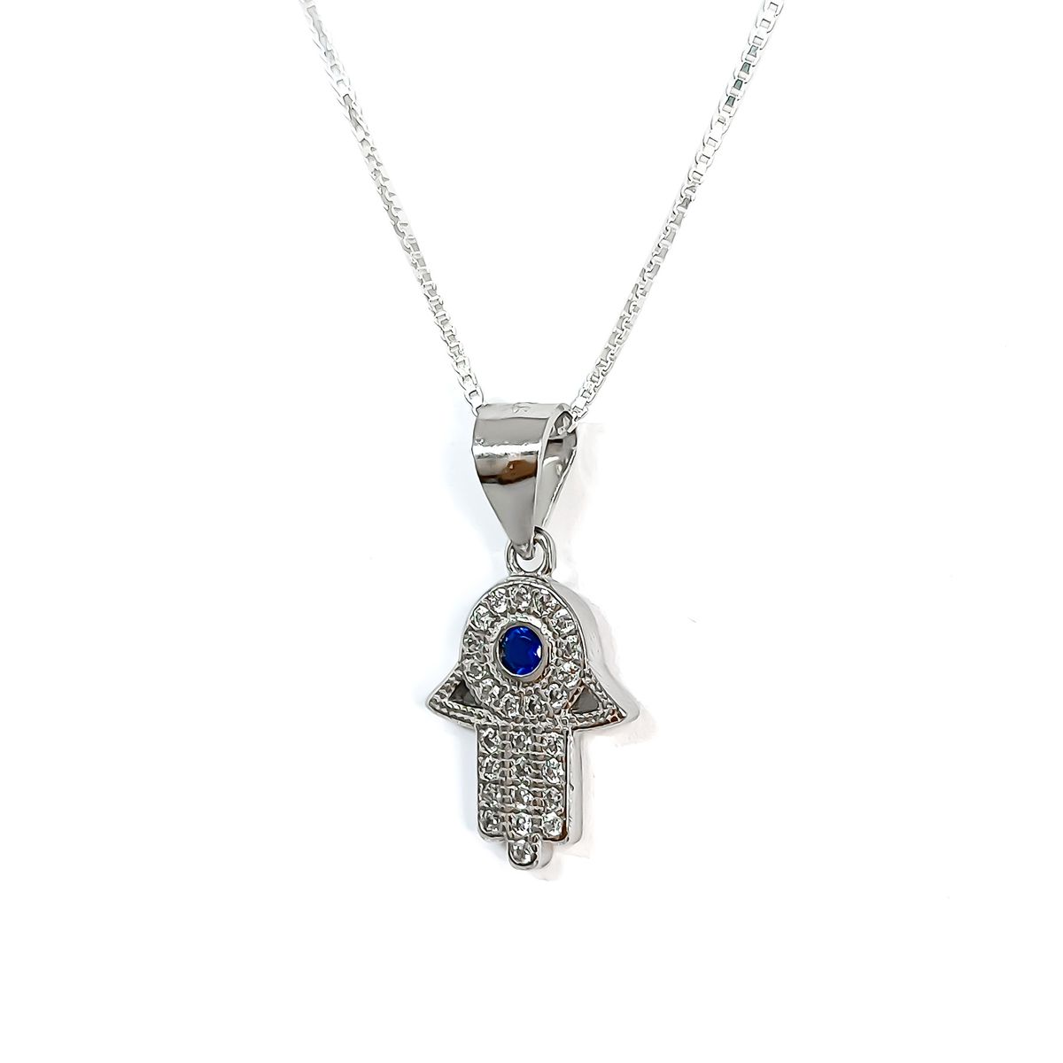 COGGIOLA - Collar Mano Hamsa Fátima Circones Plata Fina 925