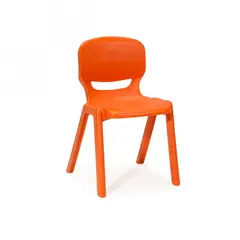 GENERICO - Silla Plastica Infantil 30x32x51cm Naranjo Bighouse