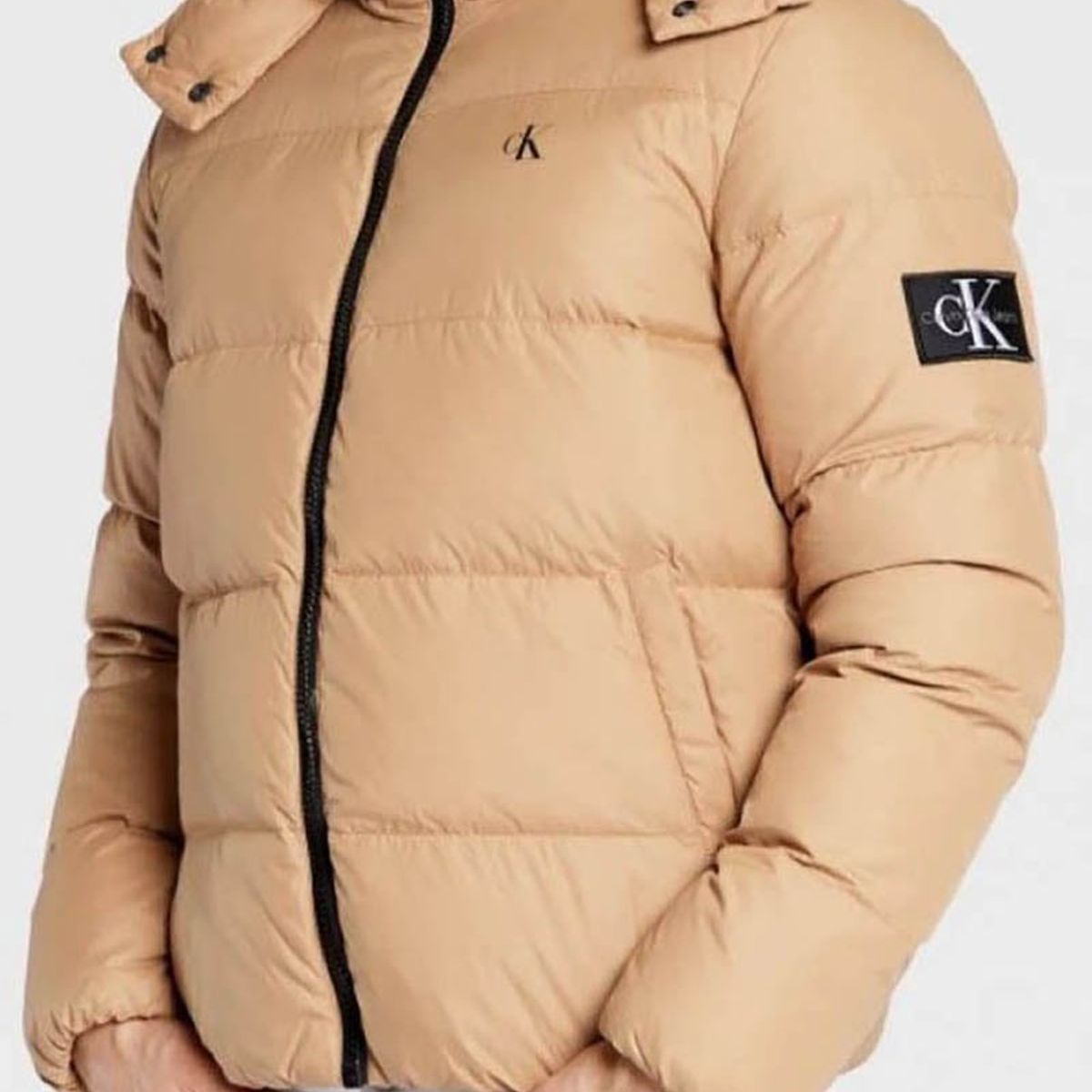 CALVIN KLEIN - Parka Essentials Beige Calvin Klein