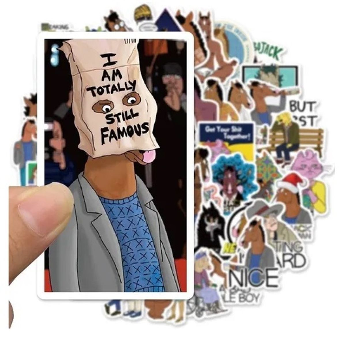 GARSIL - 50 Stickers de Bojack Horseman - Etiquetas Autoadhesivas