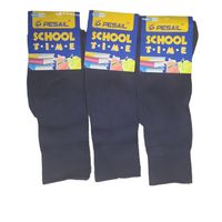 6 Pares De Calcetines De Colegio Para Niños - Largo Escolar De Algodon