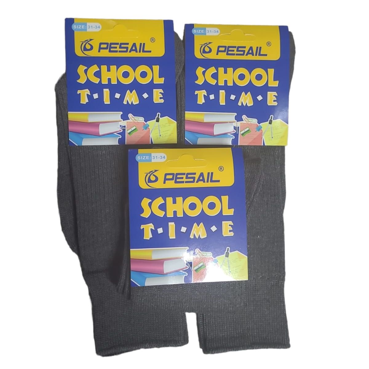 GARSIL - 3 Pares De Calcetines De Colegio Para Niños - Largo Escolar De Algodon