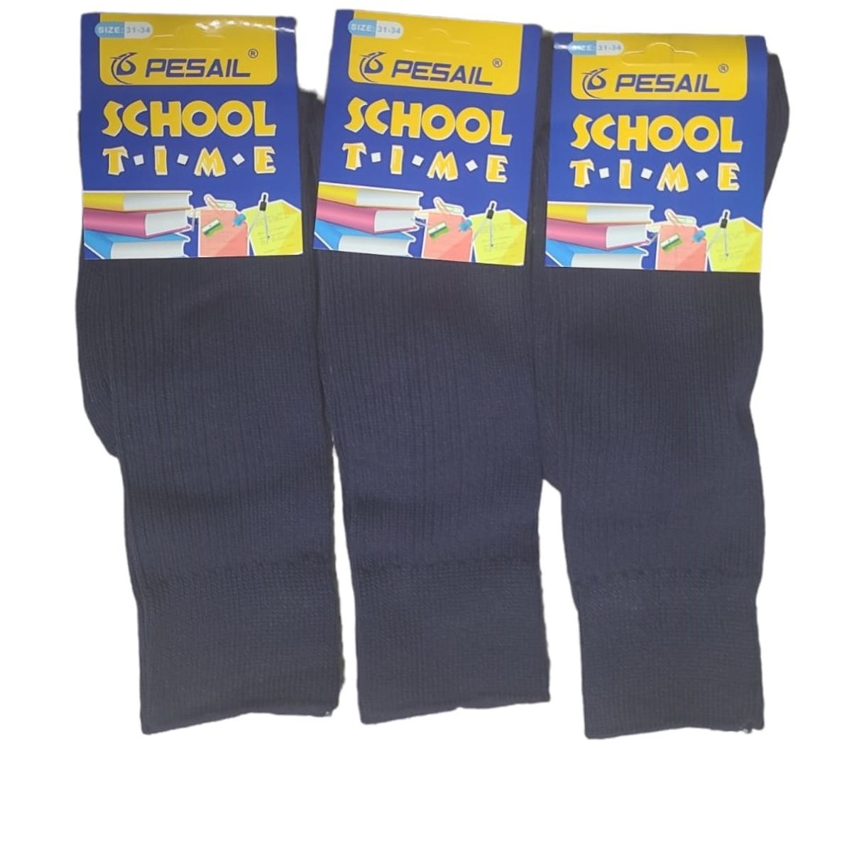 GARSIL - 3 Pares De Calcetines De Colegio Para Niños - Largo Escolar De Algodon