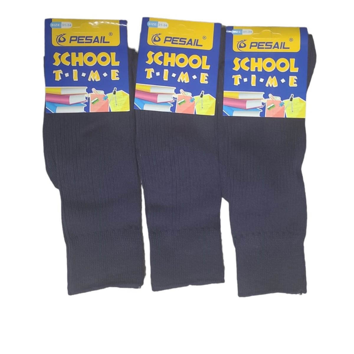 GARSIL - 3 Pares De Calcetines De Colegio Para Niños - Largo Escolar De Algodon