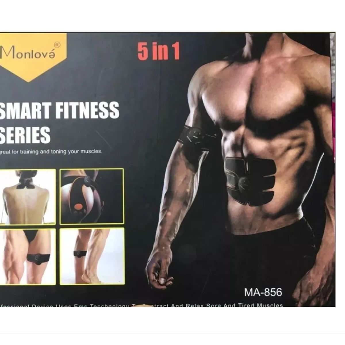 GENERICO - Electro Estimulador Smart Fitness 5 En 1 Sistema Completo