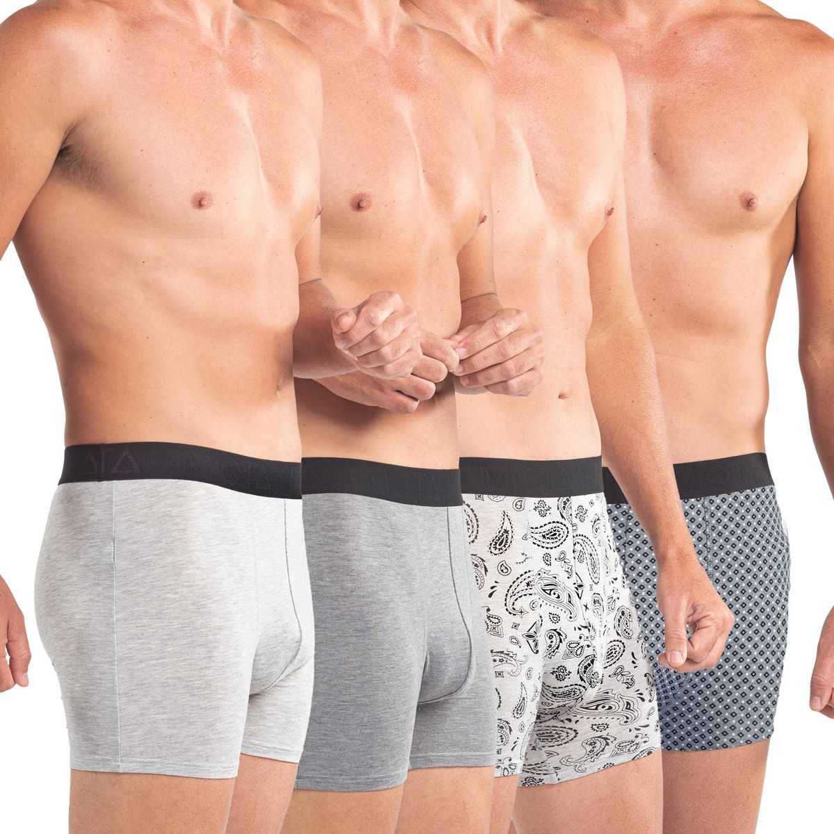 MOTA - Bóxer Medio Viscosa Pack x 4 MOTA MT4273