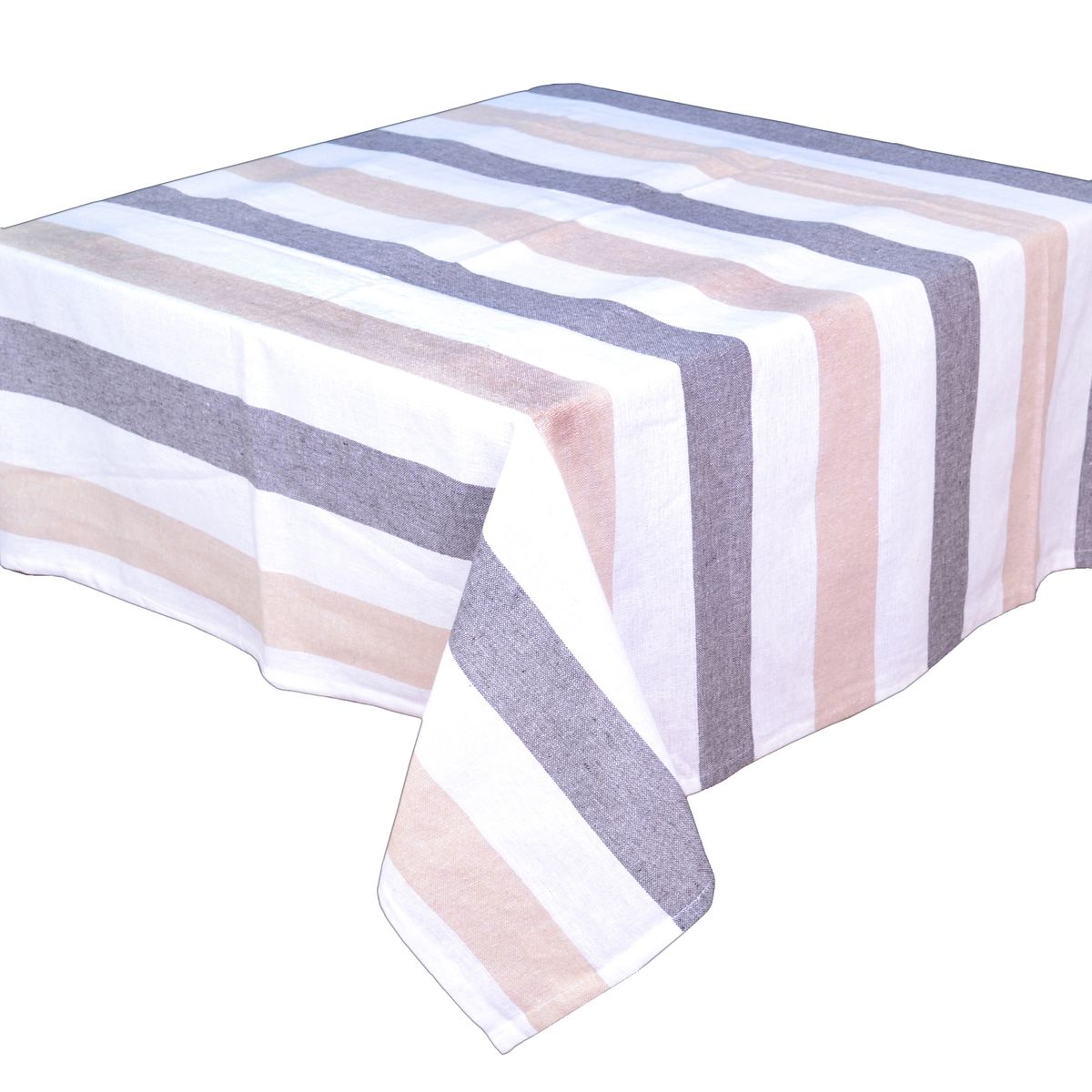 INVERSIONES KADAR - Mantel Cuadrado Líneas Grises Kadar