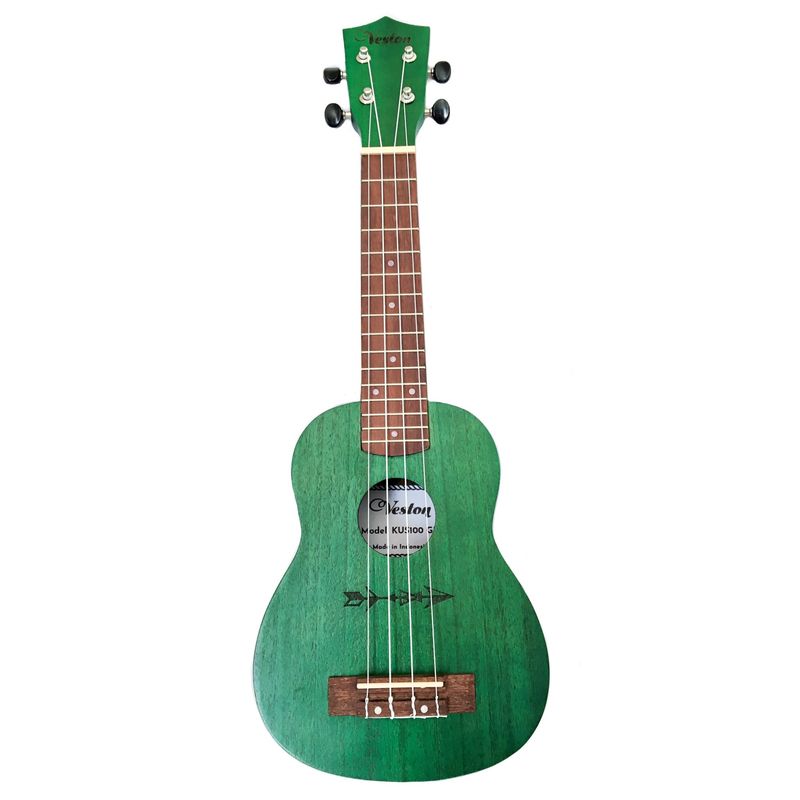 GENERICO - UKELELE VESTON VERDE SOPRANO KUS-100GR CON FUNDA ACOLCHADA