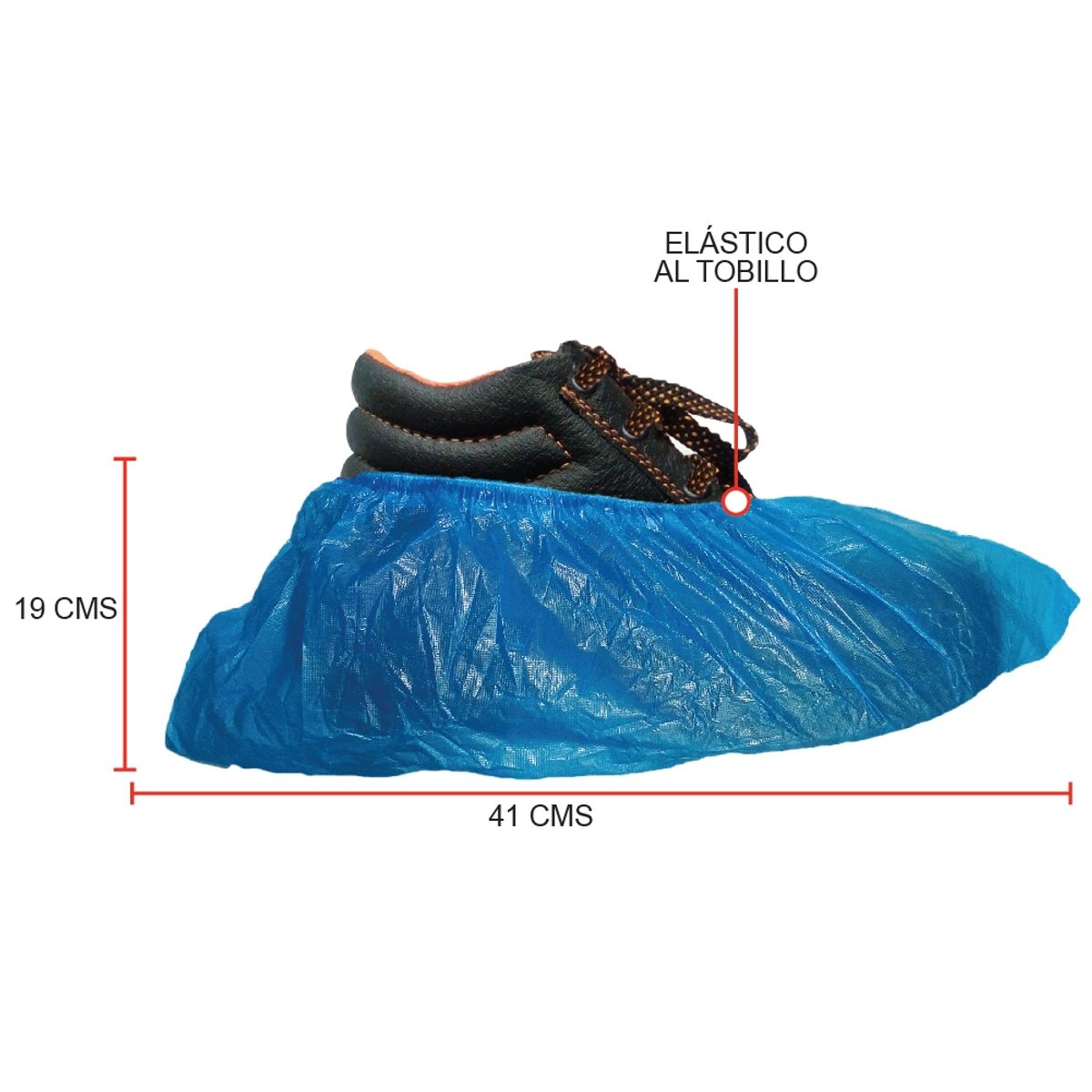 EGLOVEX - Cubrecalzado Eglovex Plástico Azul 20 Bolsas