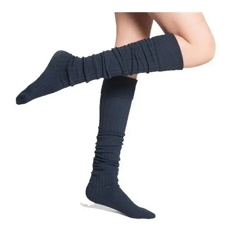 GARSIL - Pack 3 Pares Bucaneras Escolar Algodon Calcetas Extra Larga De Colegio