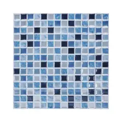 DEKOFIX - Mosaiko Autoadhesivo Cuadros Azules 1,2 mm