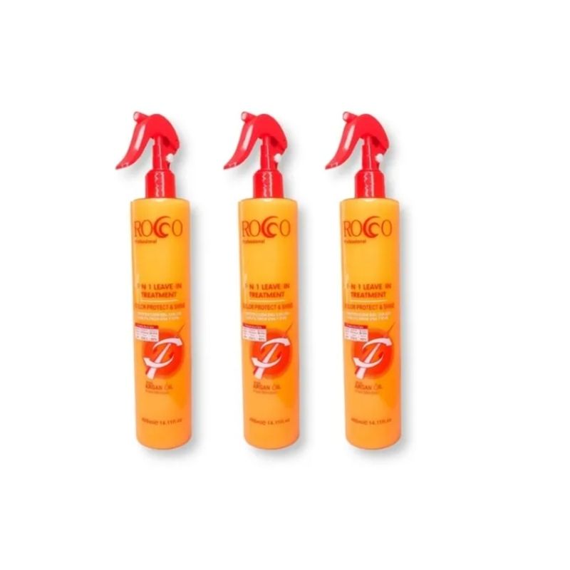 GENERICO - Pack 3 Protector Anti-frizz Con Argan Oil Rocco 400ml.-