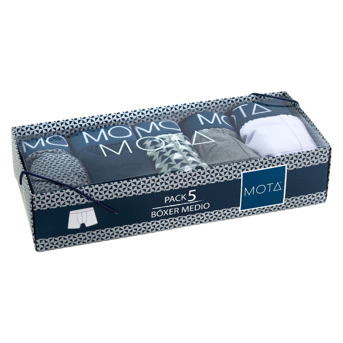MOTA - Bóxer Medio Algodón Pack x 5 MOTA MT4278