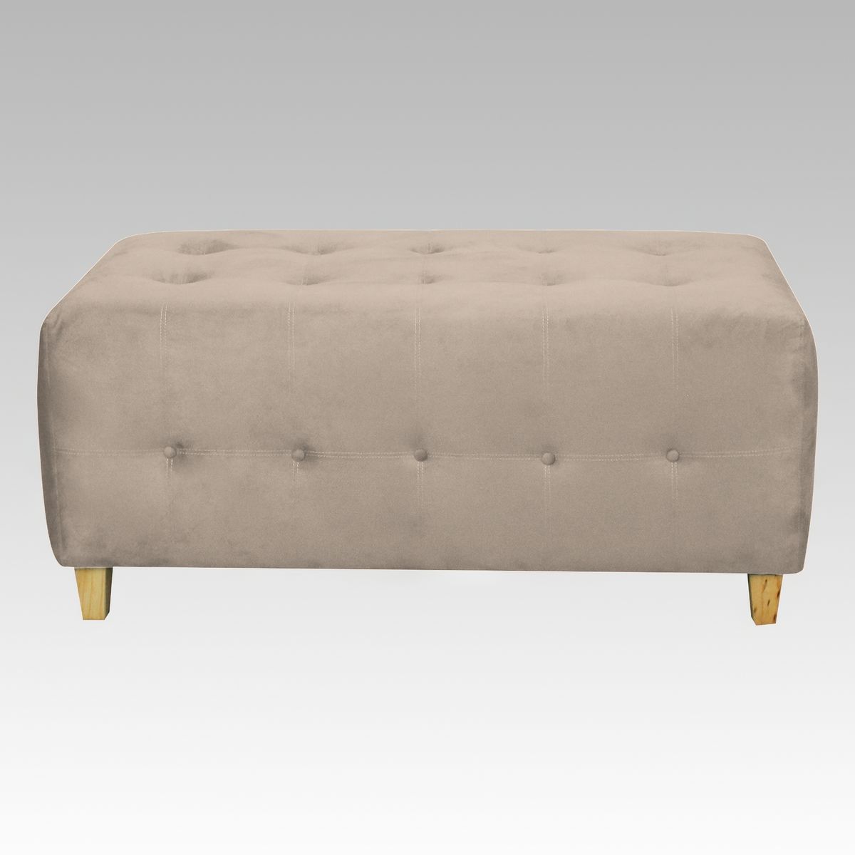 GENERICO - Banqueta Modelo Empire 20 Botones - Beige