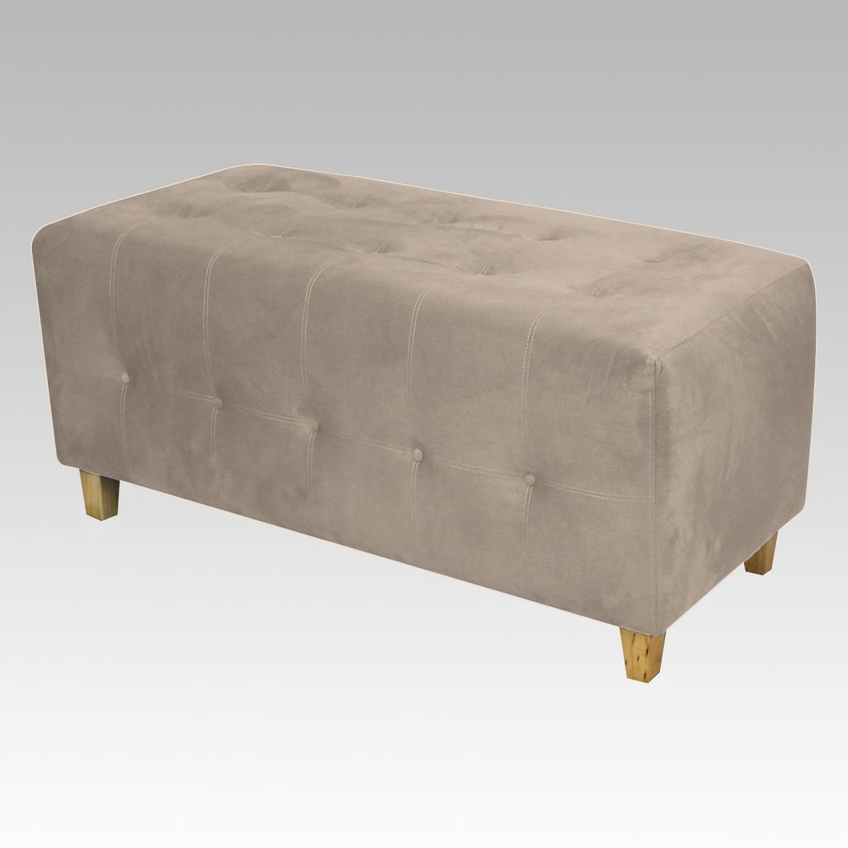 GENERICO - Banqueta Modelo Empire 20 Botones - Beige