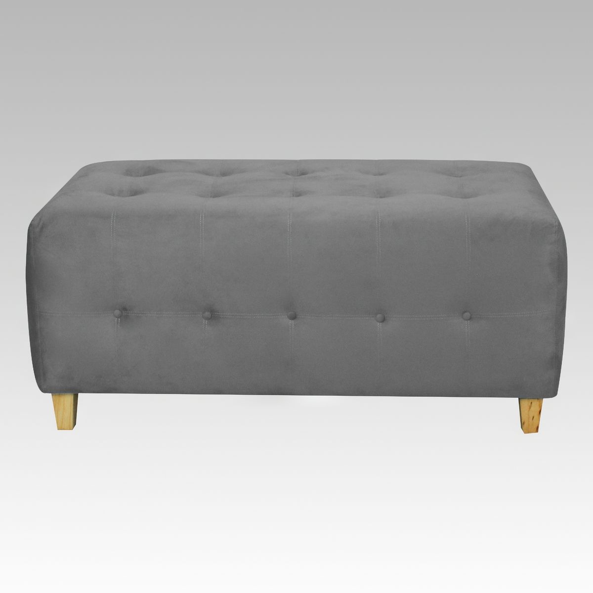 GENERICO - Banqueta Modelo Empire 20 Botones - Gris