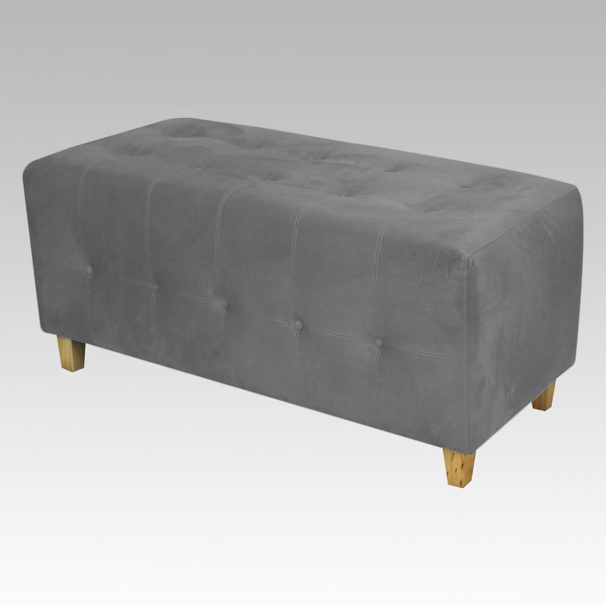 GENERICO - Banqueta Modelo Empire 20 Botones - Gris