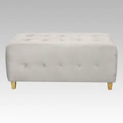 GENERICO - Banqueta Modelo Empire 20 Botones - Blanco