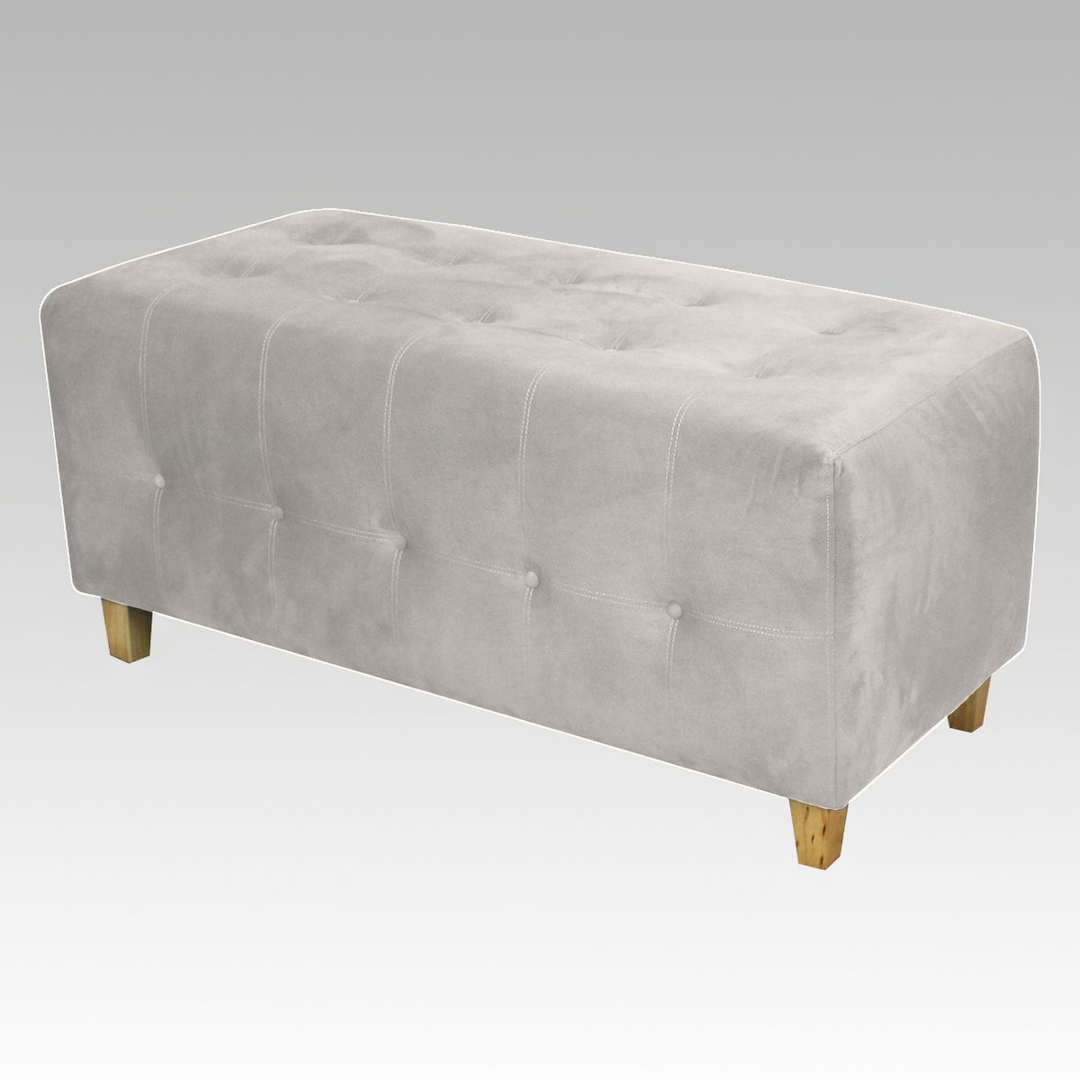 GENERICO - Banqueta Modelo Empire 20 Botones - Blanco