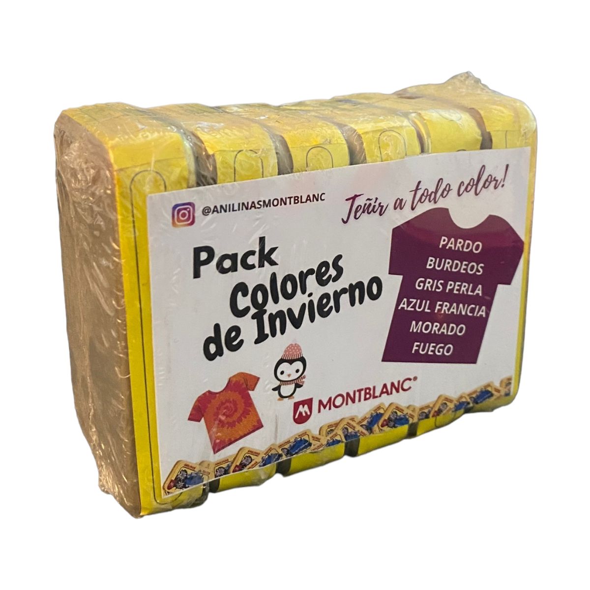 ANILINAS MONTBLANC - Anilinas Pack Colores de Invierno Montblanc Cajita Dorada