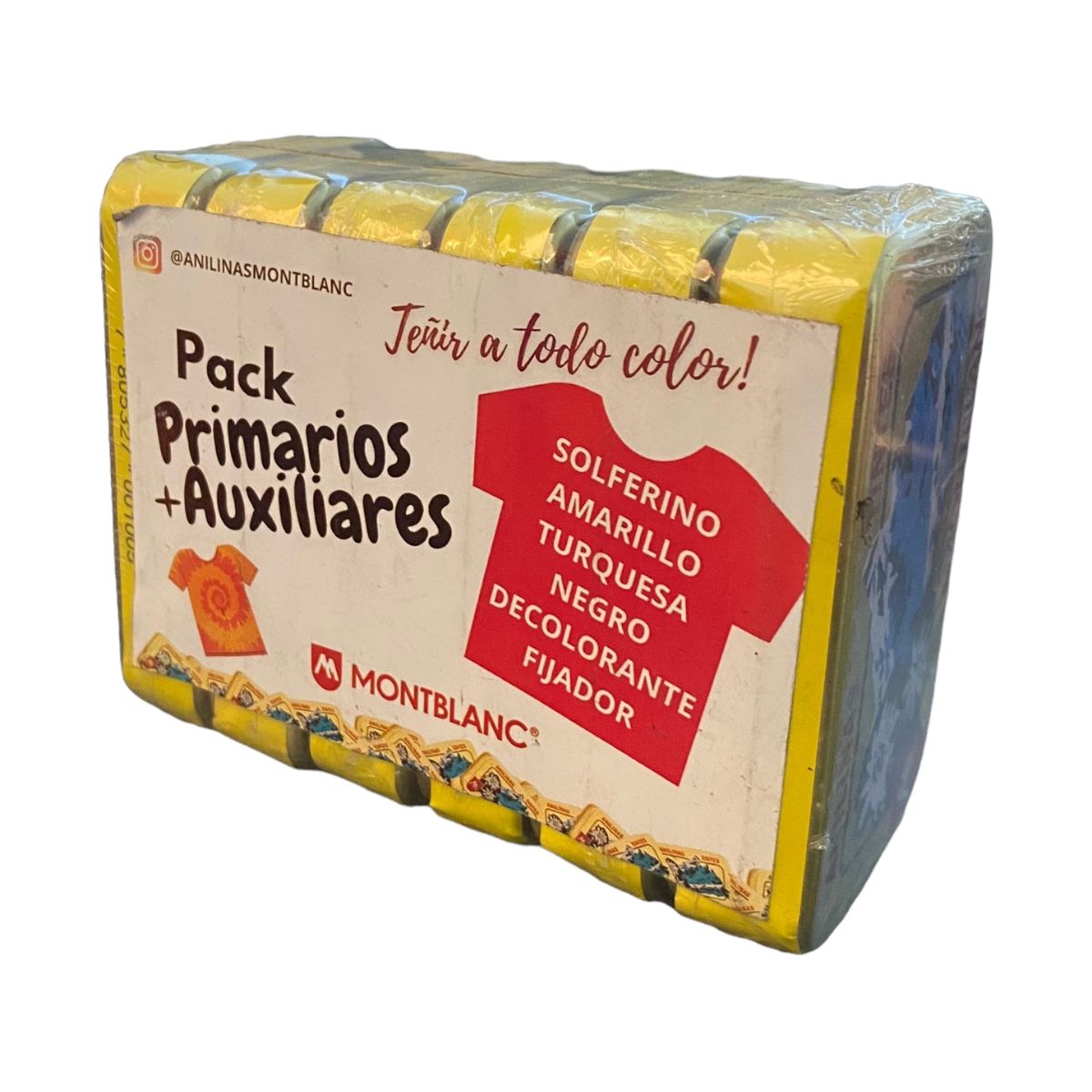 ANILINAS MONTBLANC - Anilinas Pack Primarios y Auxiliares Montblanc Cajita Dorada